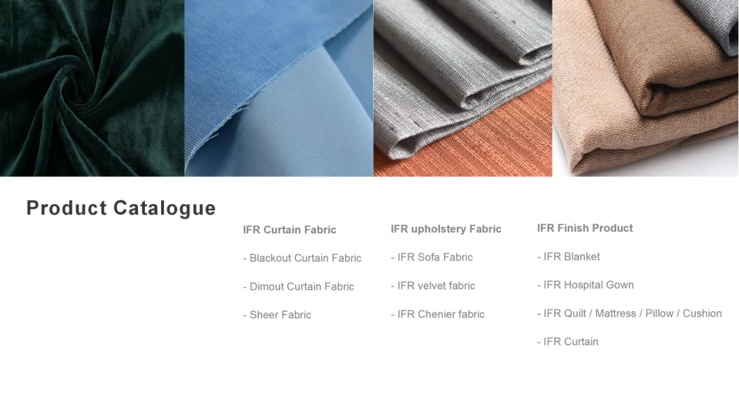 100% Polyester Inherent Flame Retardant Jacquard Curtain Fabric