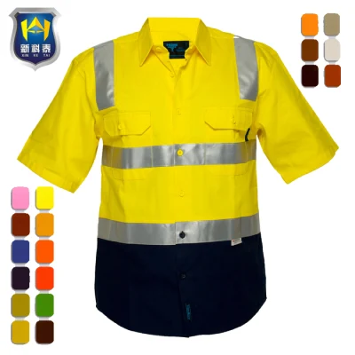 Kurzarm-Sicherheits-Arbeitskleidungs-Arbeitskleidungshemd